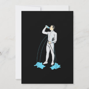 Funny Fencing Post Workout Niedlich Fencer Athlete Feiertagskarte