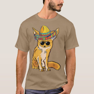 Funny Fennec Fo Sombrero Meican Sunglass Fennec T-Shirt
