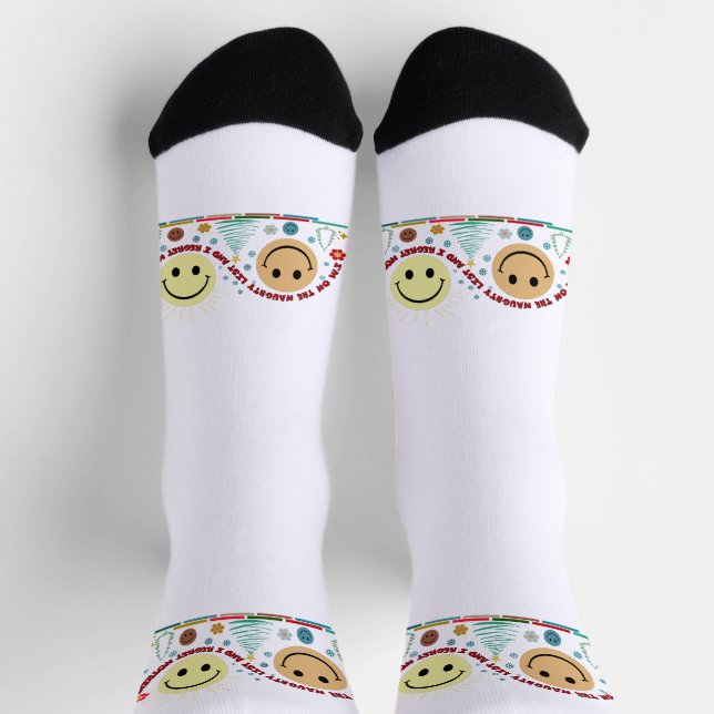 Funny Ferien Sprichwort Socken (Oben)