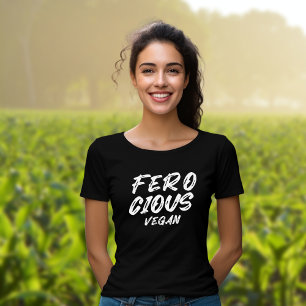Funny Ferocious Vegan, Minimalistisch T-Shirt