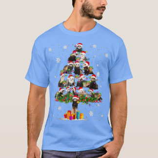 Funny Ferret Weihnachtsbaumhut in Snow Sant T-Shirt