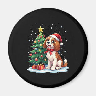 Funny Festive Hunde Kostüm mit dekorierten Weihnac Magnet