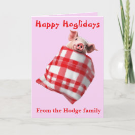 Funny Festive Pigs in Blankets Christmas Animal Lo Karte
