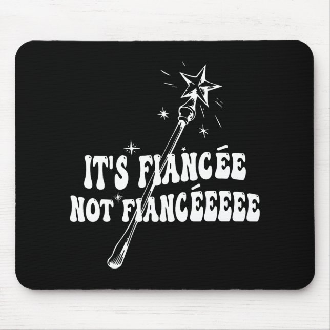 Funny Fiancée Verlobung Brautparty Wizard Wand Mousepad (Vorne)