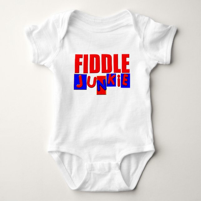 Funny Fiddle Baby Strampler (Vorderseite)