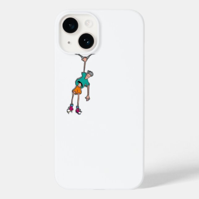 Funny Fido Dido Hanging Character Case-Mate iPhone Hülle (Rückseite)