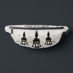 Funny Fierce Black Cat Cartoon Bauchtasche<br><div class="desc">Funny Fierce Black Cat Cartoon Character looking menacing. Original Vector Art Design © BluedarkArt TheChameleonArt.</div>