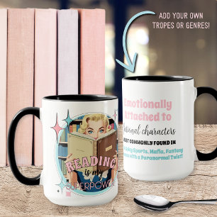 Funny Fiktion Romance Buchliebhaber Zitat Tasse