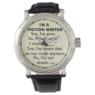 Funny Fiktion Writer Anssheet Armbanduhr