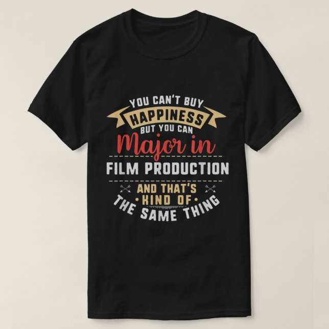 Funny Film Production Major Student Shirt Graduati (Design vorne)