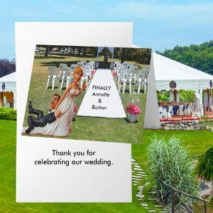 Funny Final Wedple Vielen Dank Karte