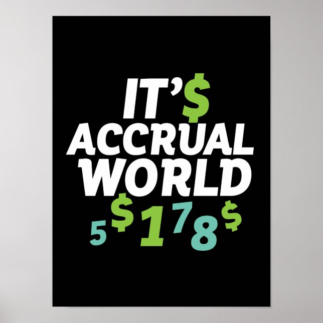 Funny Finance Accountant Office Es ist eine anorma Poster (Vorne)