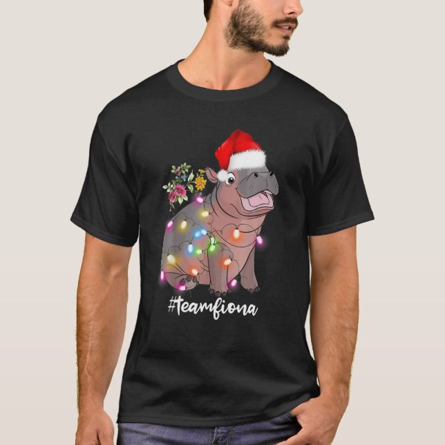 Funny Fiona The Hippo T-Shirt (Vorderseite)