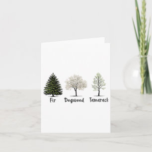 Funny Fir Dogwood Wandern neben dem Wasser Karte