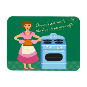 Funny Fire Alarm Supper Time Sprichwort Magnet
