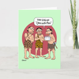 Funny "Fire Cake" Geburtstag Karte