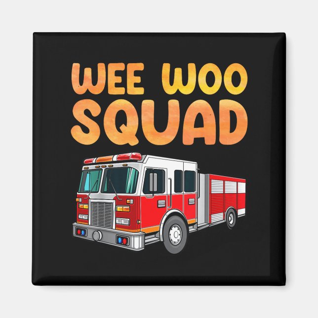 Funny Firefighter Art For Kids Men Women Fireman F Magnet (Vorne)