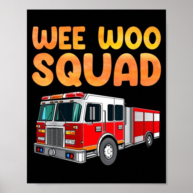 Funny Firefighter Art For Kids Men Women Fireman F Poster (Vorne)