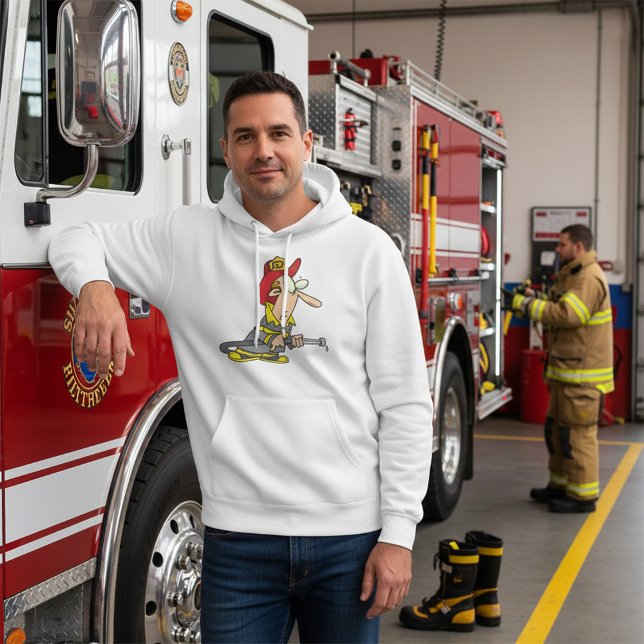 Funny Firefighter mit Hose Emergency Responder Hoodie (Von Creator hochgeladen)