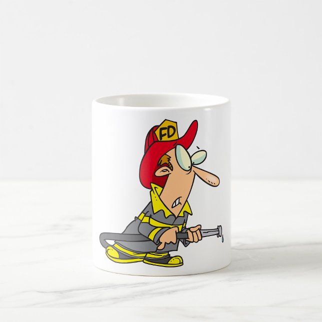 Funny Firefighter mit Hose Emergency Responder Kaffeetasse (Von Creator hochgeladen)