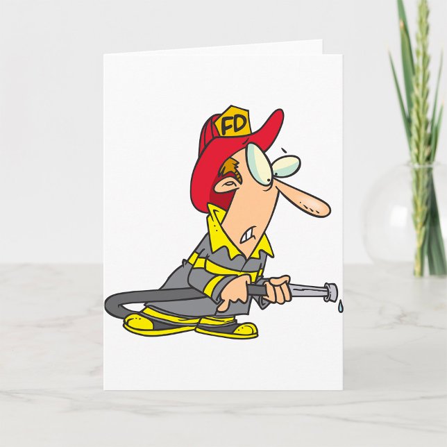 Funny Firefighter mit Hose Emergency Responder Karte (Von Creator hochgeladen)
