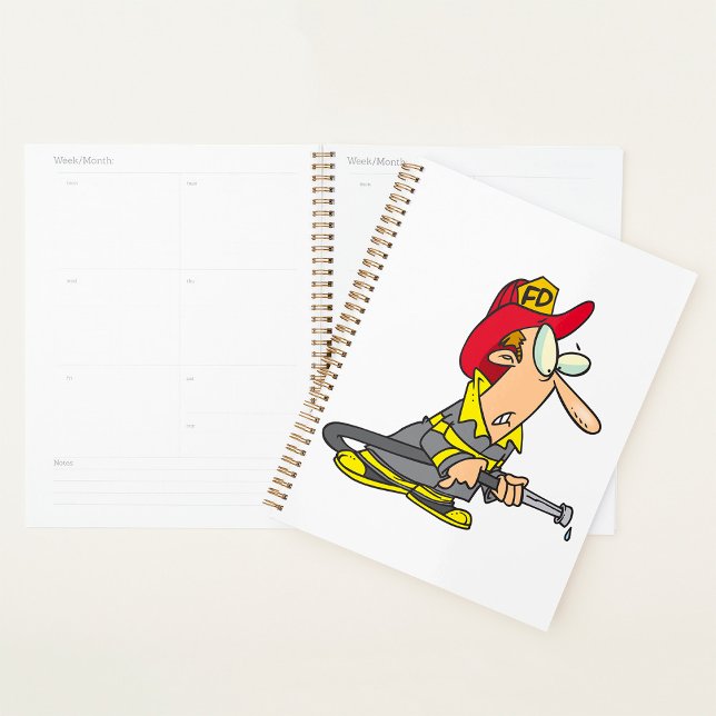 Funny Firefighter mit Hose Emergency Responder Planer (Von Creator hochgeladen)