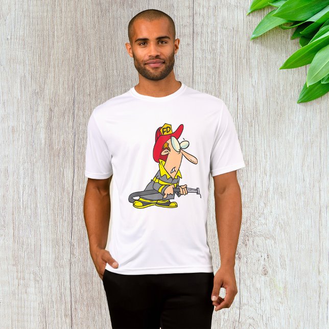Funny Firefighter mit Hose Emergency Responder T-Shirt (Von Creator hochgeladen)