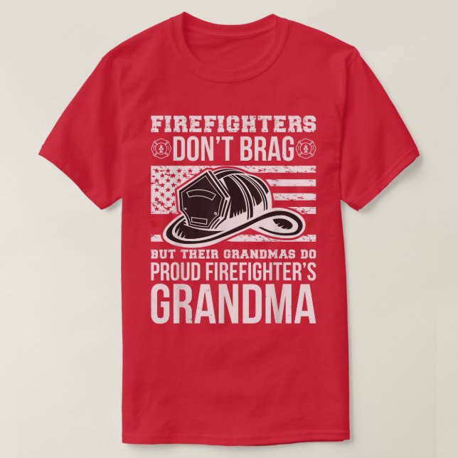 Funny Firefighter Oma Fireman Großmutter T-Shirt (Design vorne)