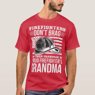 Funny Firefighter Oma Fireman Großmutter T-Shirt