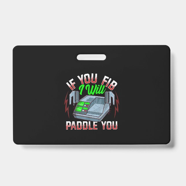 Funny FireFighter Police Office Defibrillator Ausweis (Vorderseite)