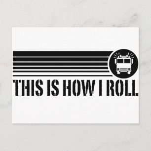 Funny Firefighter Postkarte