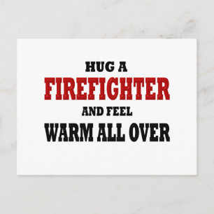 Funny Firefighter Postkarte