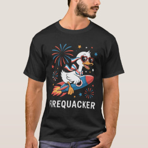 Funny Firequacker Gänse 4. Juli Shirt unabhängig