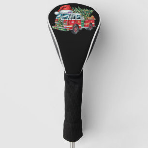 Funny Fireruck Weihnachtsmannmütze Weihnachtsbauml Golf Headcover