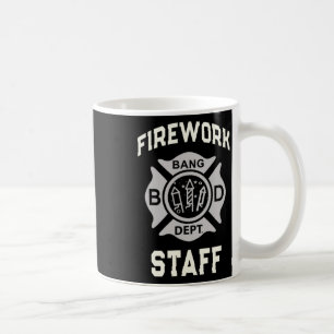 Funny Firework Staff 4. Juli Team Safety Direktion Kaffeetasse