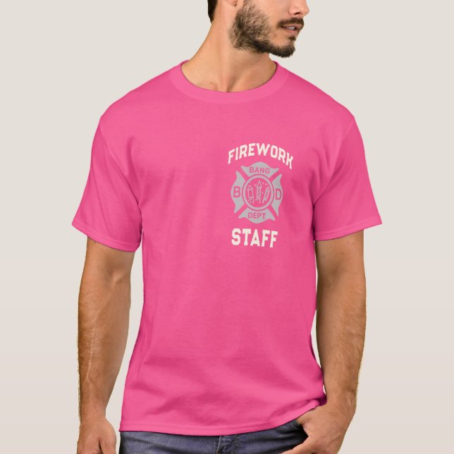 Funny FIREWORWORWORK STAFF Uniform Boom Squad Safe T-Shirt (Vorderseite)