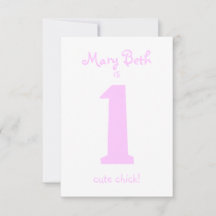 Funny First Birthday Girl Party Invitation