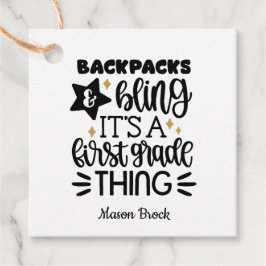 Funny First grade personalisiertes Geschenk Geschenkanhänger