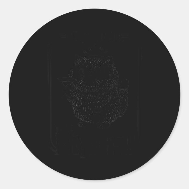 Funny First Of All I'm A Delight Sarcastic Retro C Runder Aufkleber (Vorderseite)