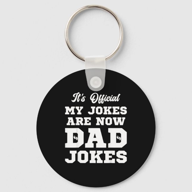 Funny First Time Dad For Men New Father Papa Dad J Schlüsselanhänger (Vorderseite)