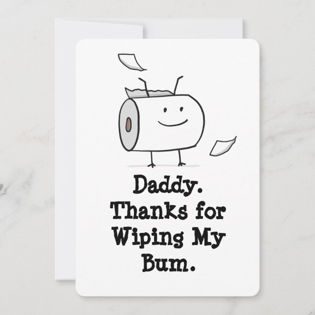 Funny First Vatertag Card vom Baby Einladung (Vorderseite)