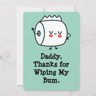 Funny First Vatertag Card vom Baby Einladung