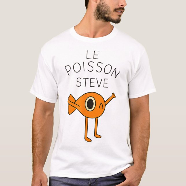 Funny Fish Le Poisson Steve für Kinder Frauen T-Shirt (Vorderseite)