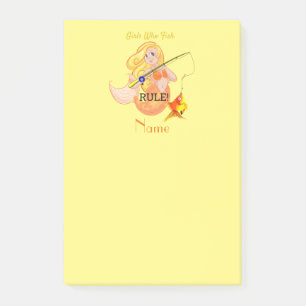 Funny Fish Meerjungfrau Girl Thunder_Cove Post-it Klebezettel