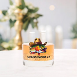 Funny Fish mit Cowboy Hat- Whiskyglas