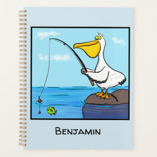 Funny Fish Pelican Cartoon Planer