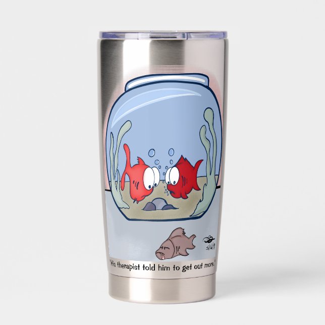 Funny Fish Story Thermobecher (Vorderseite)