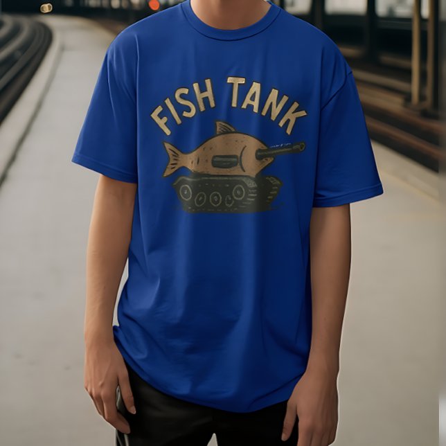 Funny Fish Tank Pun T-Shirt for Aquarium Lovers (Von Creator hochgeladen)