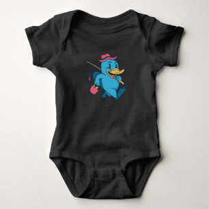 Funny Fisherman Duckbill Cartoon Design Baby Strampler