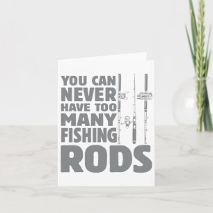 Funny Fisherman Fishing Rods Design Fishing Liebha Karte